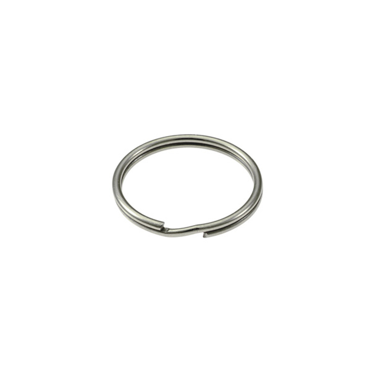 7/8 Silver Nickel Plated Steel Split Key Rings for Crafts (Pack of 100)