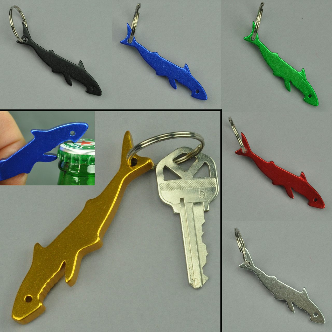 Shop for and Buy Bottle Opener Keychain Shark Shape at