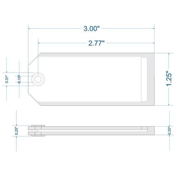 Shop for and Buy Extra Large Key Tag Bulk Clear TAG ONLY at Keyring