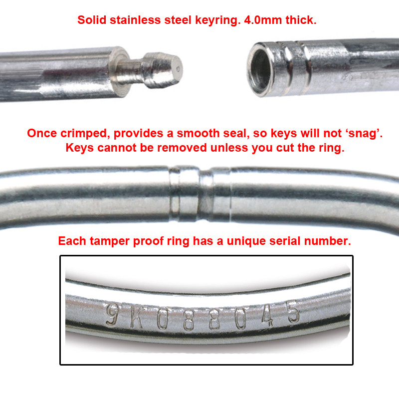 Shop for and Buy Tamper Proof Key Ring 2 Inch Diameter at