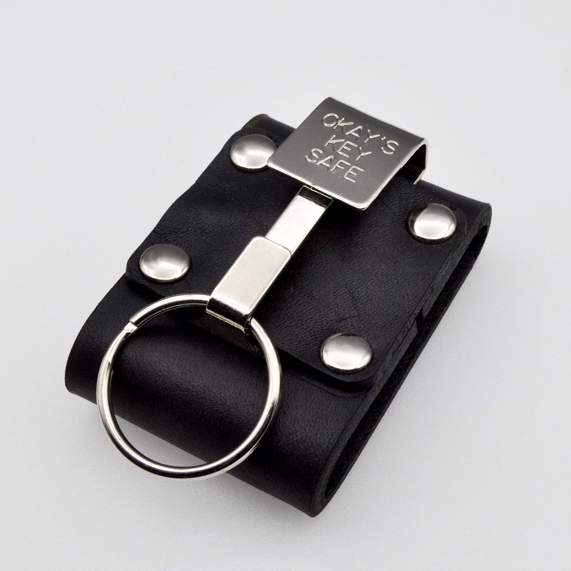 Okay's Key Safe Belt Key Holders in Metal and Leather
