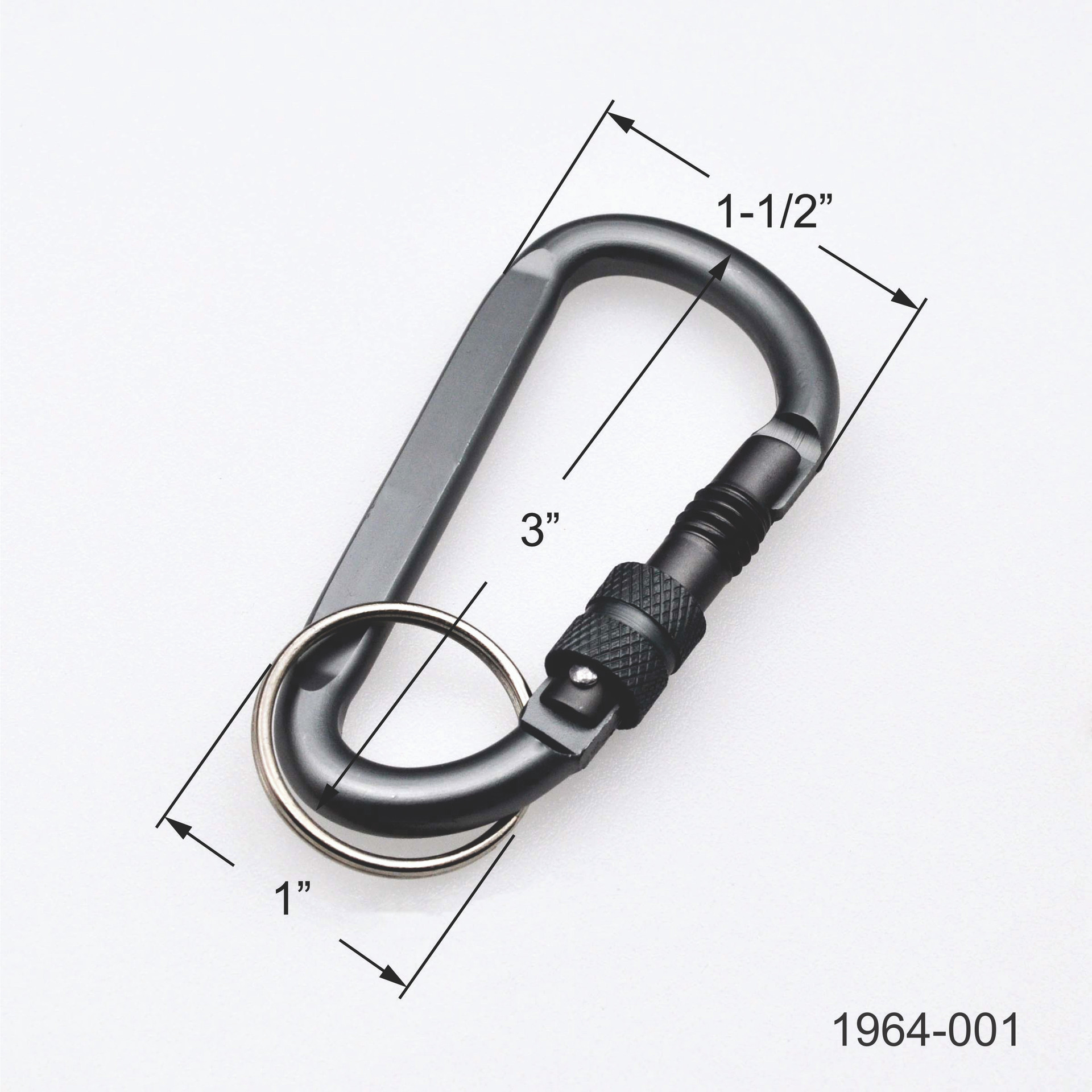 Shop for and Buy Climbers Clip with Lock Silver 3 Inch at