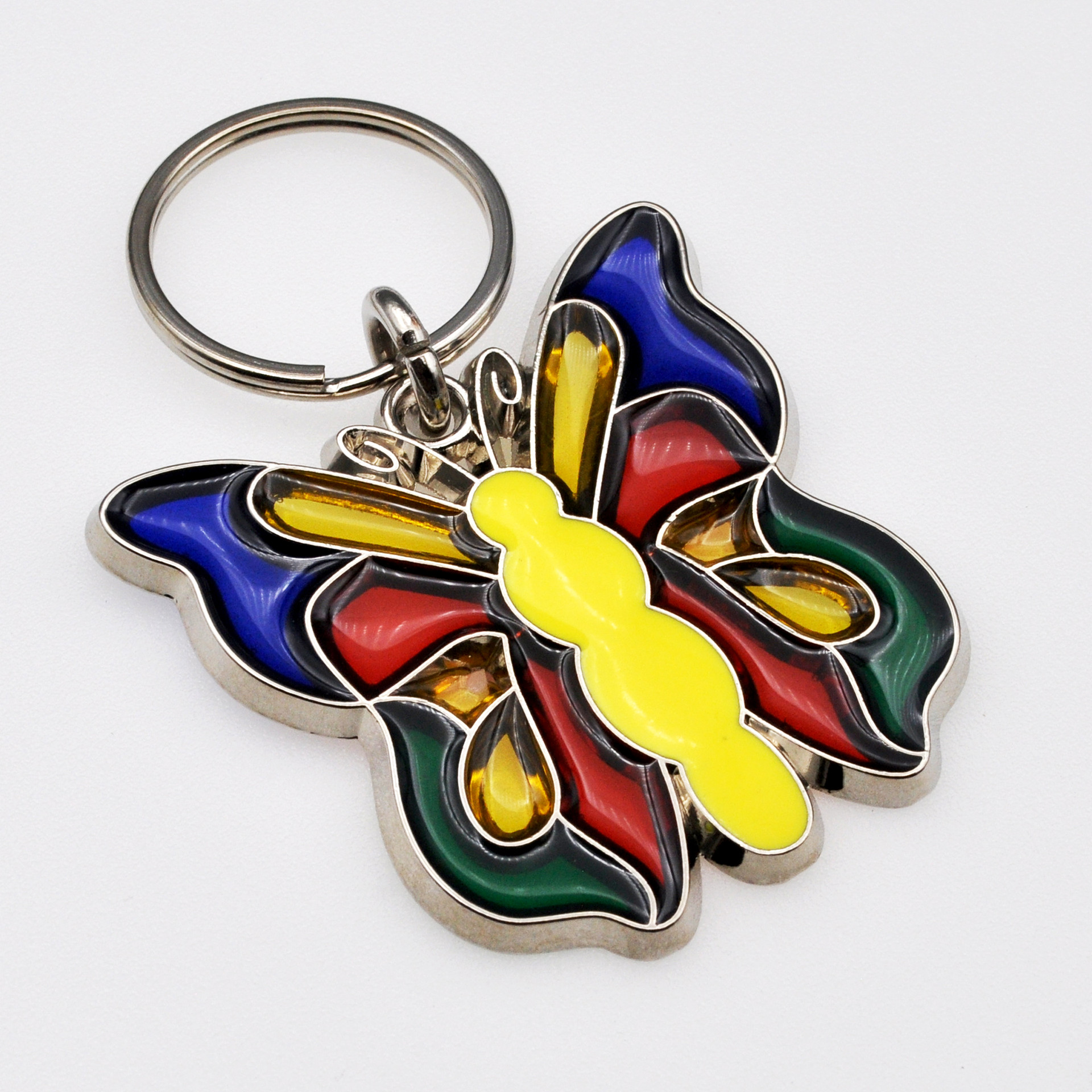 Butterfly Key Rings Shop for and Buy Stained Glass Butterfly Shape Key Ring at Keyring.com ...