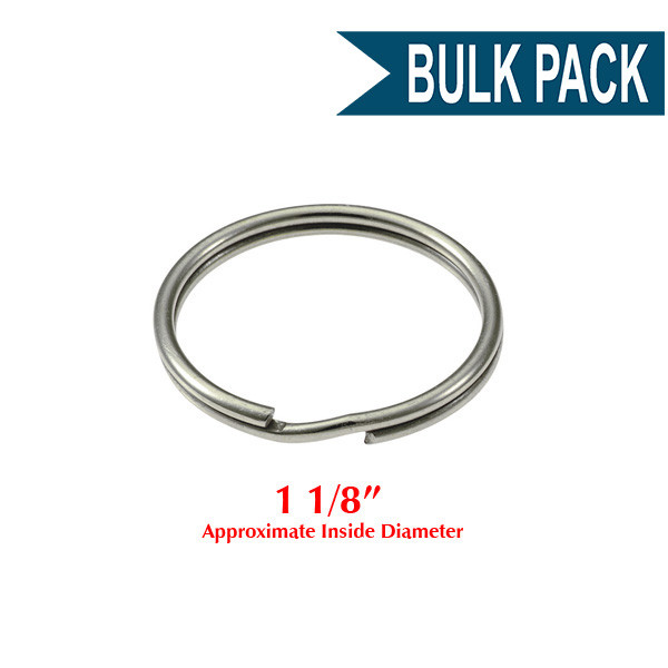 thumbnail interactive-video image 1 of Wholesale Lot 1500 Key Rings - 24mm Silver Metal Split Rings For Keychains - Bulk 1 of 3