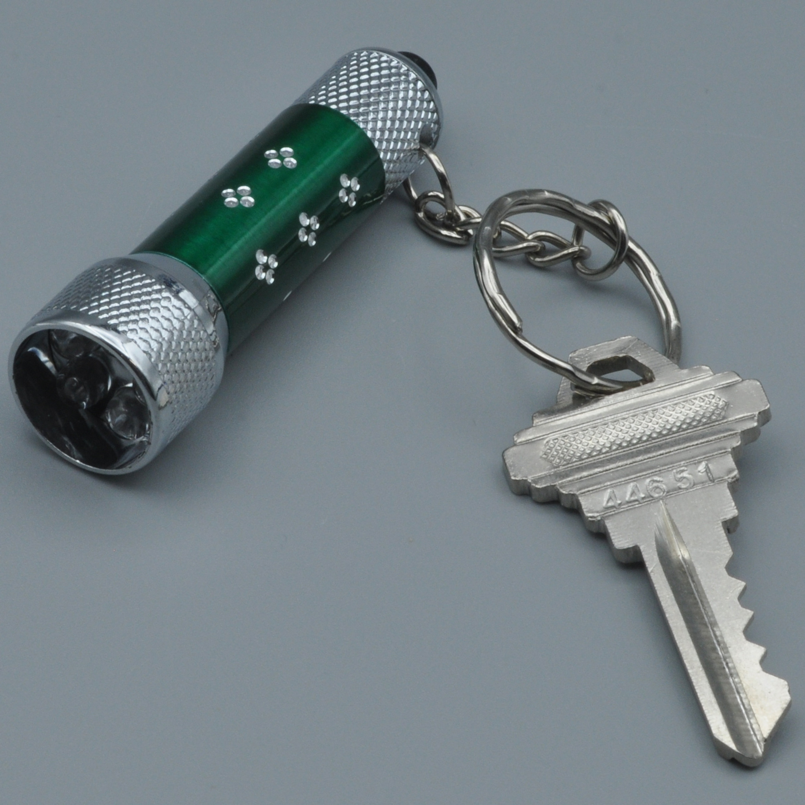 Shop for and Buy LED Pushbutton Flashlight Key Ring with 5 LEDs at