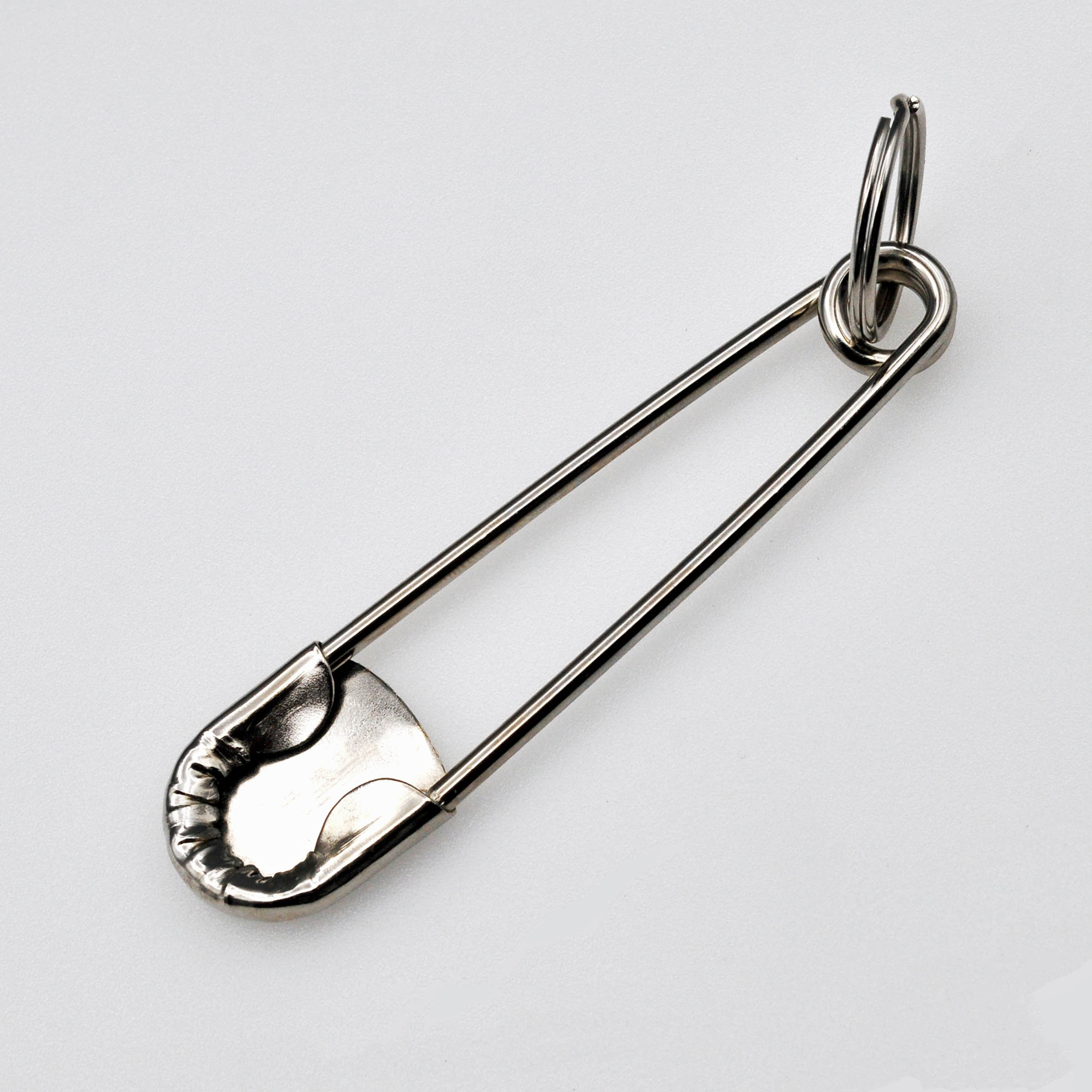 Shop for and Buy Nickel Plated Jumbo Safety Pin Key Ring at