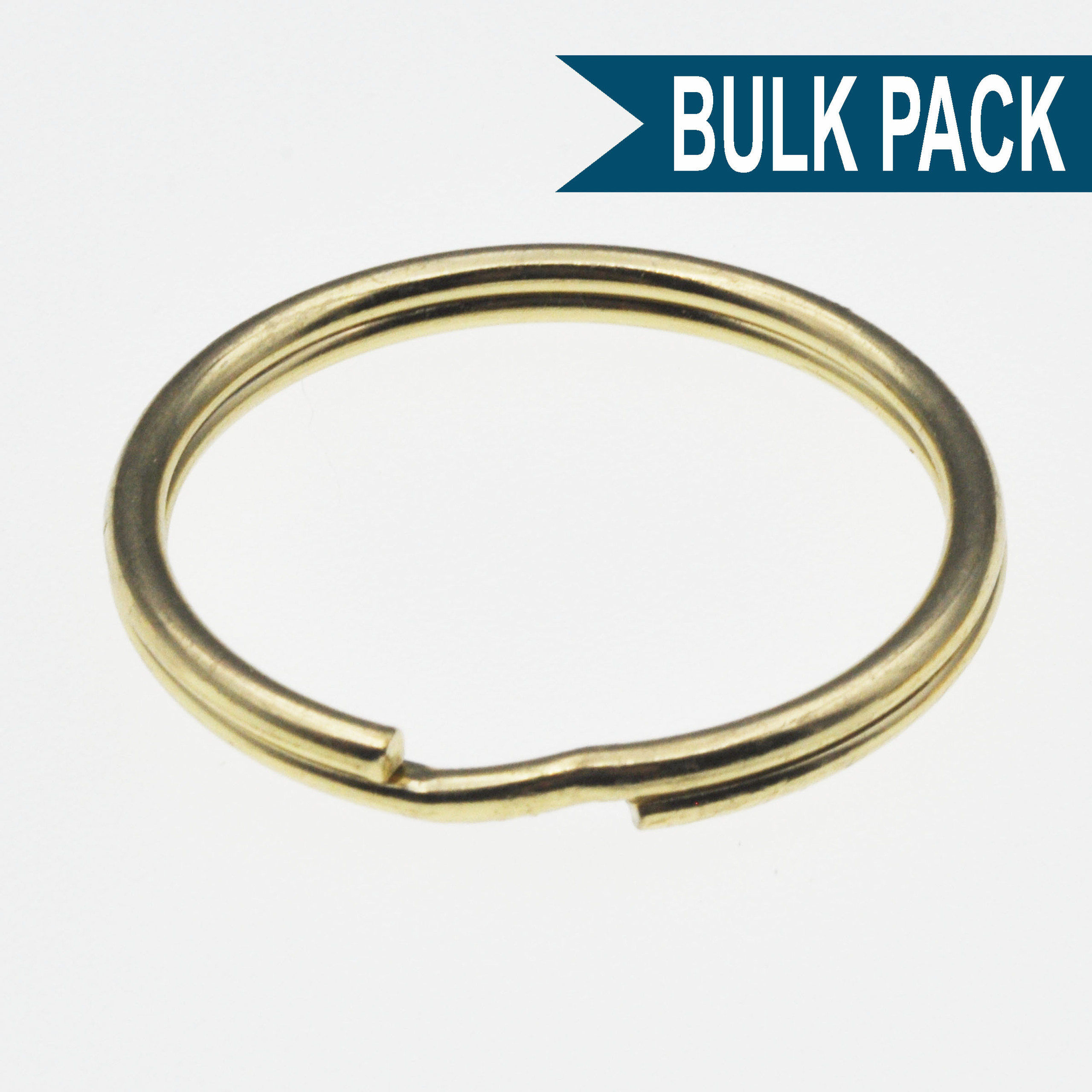 Solid Brass and Brass Plated Split Key Rings in a variety of sizes.