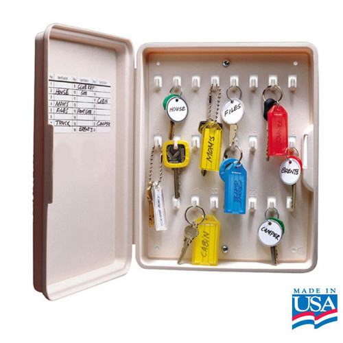 Shop for and Buy 24 Hook Plastic Key Organizer Box with Lock at
