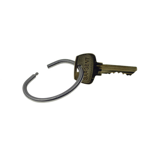 Tamper Proof Key Ring 1-5/8 Inch Diameter. Solid stainless steel construction for durability. Each keyring has a unique serial number. Permanent closure makes the ring tamper proof. Will fit through most standard key holes. Key management and security