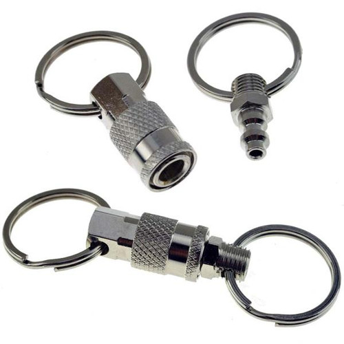 Freeman Pull Apart Coupler Keychain with 2-Split Rings (3-Pack