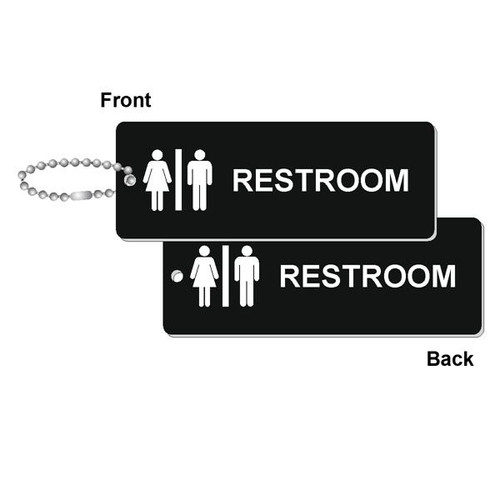 Shop for and Buy Restroom Standard Rectangle Double Sided Engraved Key ...