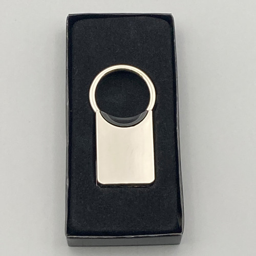 Twist Key Rings Shop for and Buy Nickel Plated Twist Top Key Ring with Black Edge ...