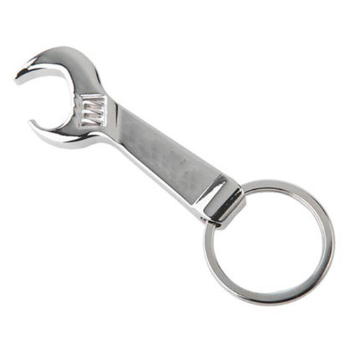 Premium wrench shape key holder nickel plated