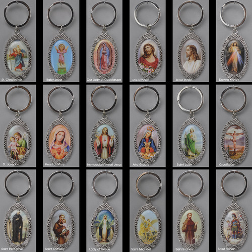 religious image key chains