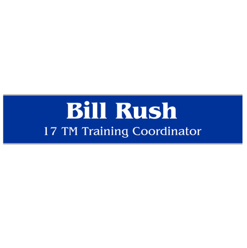 Custom 2" X 8" Desk Or Door Sign – Name Plaque – 2 Lines Of Text – Many Colors – ADA Signs OK