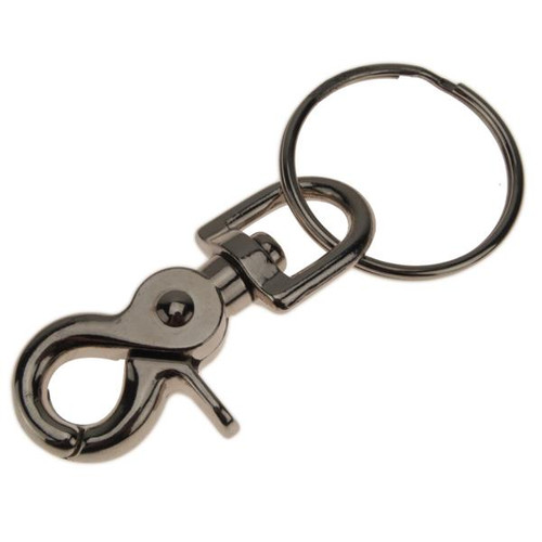 Nickel and Chrome Plated Snap Clip Keychains