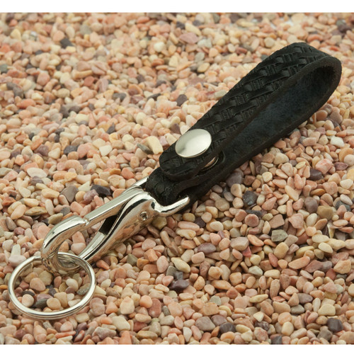 Cassapora Howdy, Leather Wristlet Strap, Leather Key Chain Clip, Holds 3+ Key Rings, Clip Your Keys to Almost Anything! Laser Engraved, Made to Order