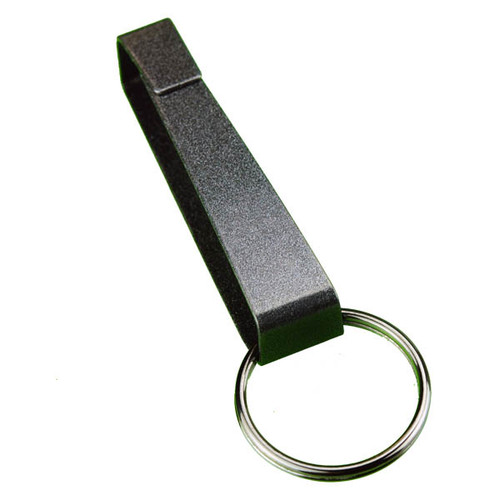 Okays Key Pal Metallic Gray. Fits belt widths up to 2-1/2". Made in the USA. Made of sturdy spring steel that is powdered coated grey with a sparkle finish. Popular with police, security guards, janitors and construction workers. Narrow size.