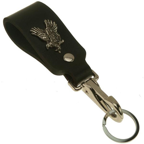 Flying Eagle Wide Leather Belt Strap Key Holder