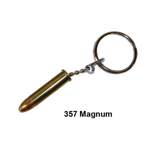 Bullet Keychain with Key Ring - .357 Magnum