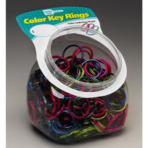 Color Split Key Rings 200 Pack Assorted Colors