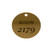 Lacquered Brass Round Tag 1-1/2 Inch - CUSTOM ENGRAVED