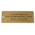 Lacquered Brass Tag Large Rectangle - CUSTOM ENGRAVED - ALL IDENTICAL