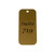 Lacquered Brass Tag Rectangle - CUSTOM ENGRAVED