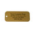 Lacquered Brass Tag Rectangle - CUSTOM ENGRAVED - ALL IDENTICAL