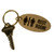 Lacquered Brass Oval Key Tag for Bathrooms with Custom Back