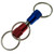 Three Way Pull Apart - Three Ring Key Ring (Anodized Ends)