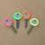 Key Identifier Rings USA MADE Std. Size neon colors on keys