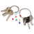 Plastic Color Coding Rings for Tamper Proof Keyrings. Sort and organize by assorted color.
