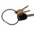 2.5 Inch Diameter PVC Coated Crimp Close Permanent Cable Key Ring