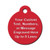 1.5 Inch Round Plastic Tag with Ear CUSTOM ENGRAVED