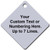 2 Inch Diamond Plastic Tag CUSTOM ENGRAVED