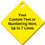 2 Inch Diamond Plastic Tag CUSTOM ENGRAVED