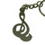 Pewter G Clef Music Note Keyring with Chain Back