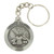 Pewter US Army Logo Keyring with Chain