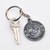 Pewter Marines Logo Keyring with Chain with Key