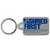 Custom Printed Soft Touch Vinyl Key Ring - Small Rectangle with Tab