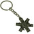 Pewter EMT Star of Life Keyring with Chain