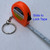 3 Foot Tape Measure Key Chain Plastic Body with Locking Metal Tape