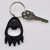 Bear Claw Shape Bottle Opener Key Chain Anodized Aluminum with Key