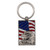 USA Flag with Eagle  Key Chain