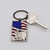 USA Flag with Eagle  Key Chain with key