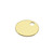 1-1/8 Inch Round Solid Brass Key Tag by Lucky Line - Imported