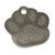 Paw Print Dog Tag Stainless Steel - Blank