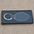 Oval Leatherette Key Fob Black Box