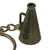 Pewter Cheerleader Megaphone Keyring with Chain side